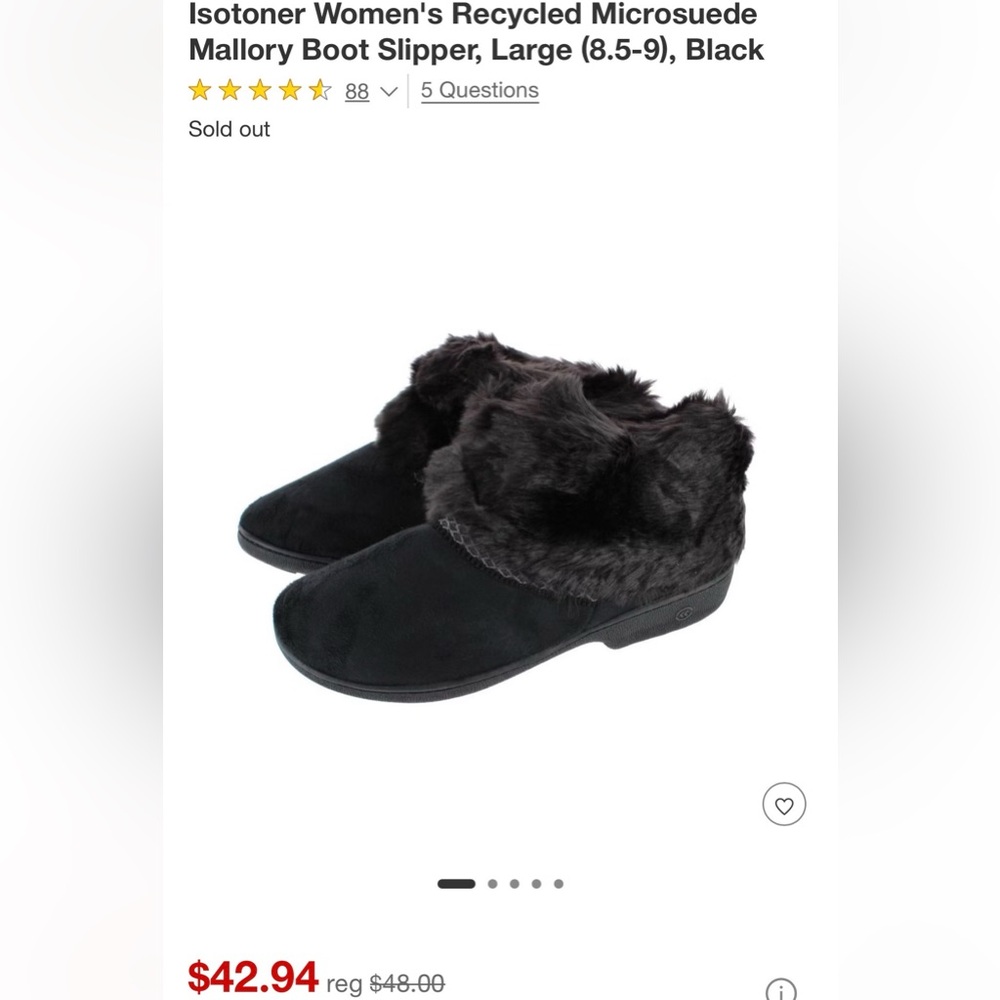 Isotoner ankle slippers - Picture 9 of 9